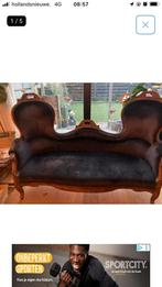 Donkerblauw antiek bank, Ophalen, Zo goed als nieuw