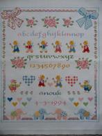 Borduurwerk "Merklap Anouk", Ophalen of Verzenden, Zo goed als nieuw, Handborduren, Onderdeel of Toebehoren