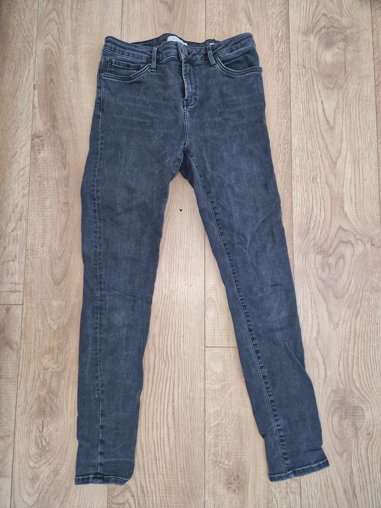 Skinny spijkerbroek donkergrijs Costes W30 L30, Costes, Ophalen of Verzenden, Zo goed als nieuw, Grijs