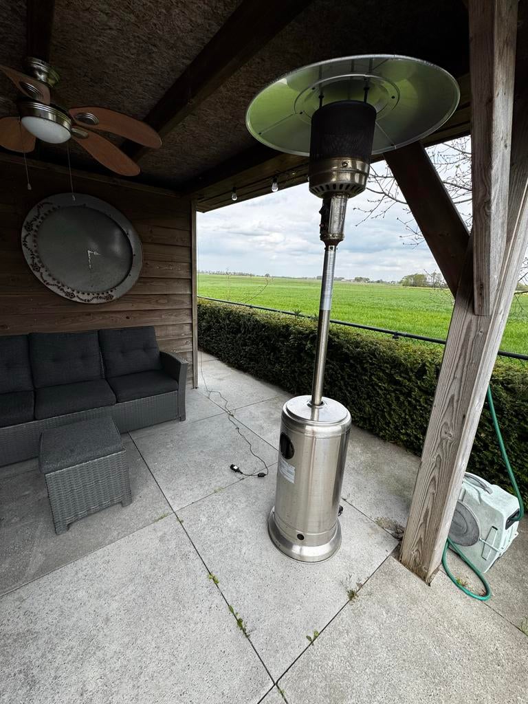 Terrasverwarmer op gas, Tuin en Terras, Ophalen, Gebruikt, Gas, Vloer