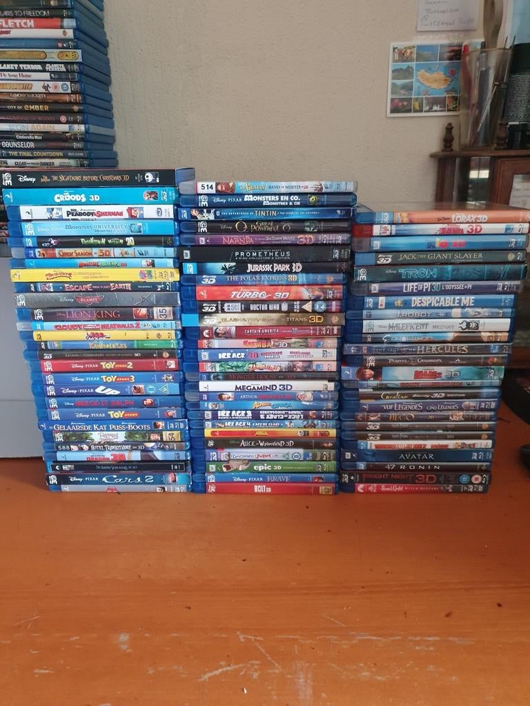 Blu ray 3D Collectie zie Foto's véél Nieuw Geseald, Cd's en Dvd's, Blu-ray, Ophalen of Verzenden, Zo goed als nieuw, Tekenfilms en Animatie