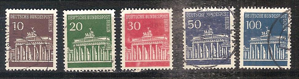 Berlin 286-290, Ophalen of Verzenden, BRD, Gestempeld