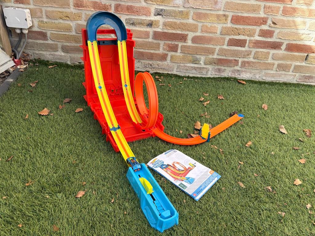 Hot Wheels Track Builder Race Crate, Ophalen, Zo goed als nieuw