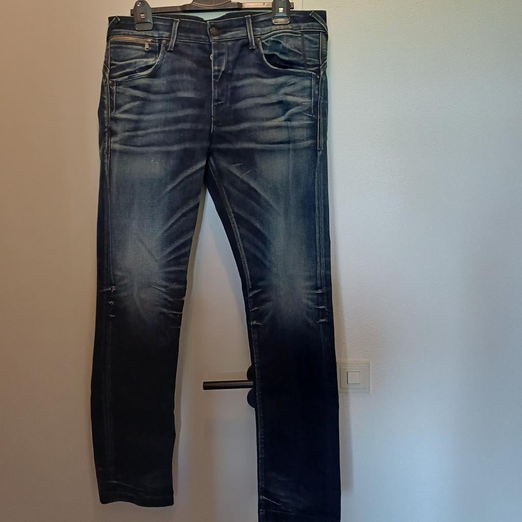 Jack & Jones slimfit mt 36 lengte 34., Kleding | Heren, Spijkerbroeken en Jeans, Ophalen of Verzenden, Gedragen, Blauw, W36 - W38 (confectie 52/54)