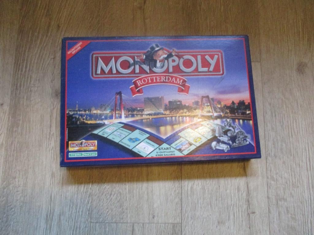 bordspel Monopoly Rotterdam Monopolie 1e editie fraai, Vijf spelers of meer, Ophalen of Verzenden, Zo goed als nieuw, Monopoly