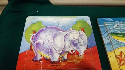Puzzels van hout, 3 stuks: 1x olifant, 1x krokodil, en 1x po, Ophalen of Verzenden, 'T Olde Gre-j, Info@toldegrej.nl, Endepoelstraat 20f Didam