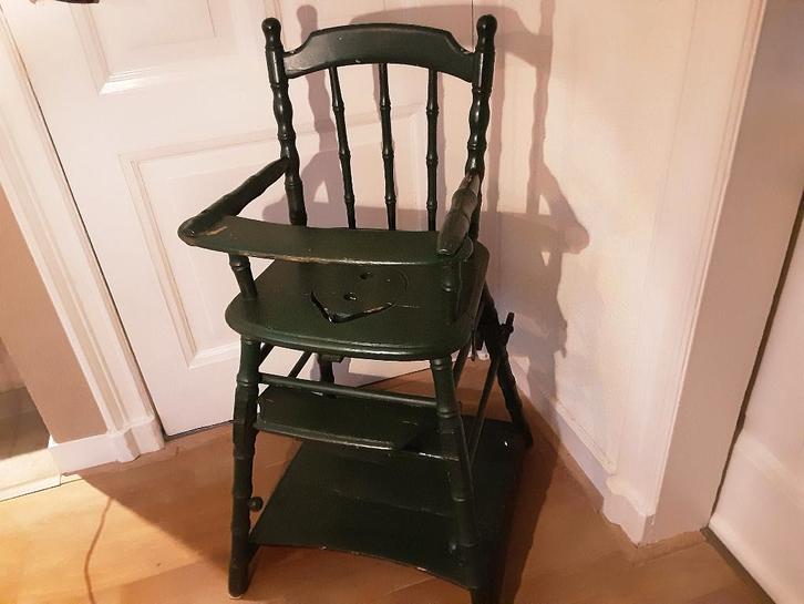 Antiek oude Kinderstoel, Kinderen en Baby's, Kinderstoelen, Gebruikt, Overige typen, Aanschuifbaar, Ophalen