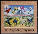 Uganda Bogen 2239/46 Vlinders 2000 postfris, Ophalen of Verzenden, Postfris, Dier of Natuur