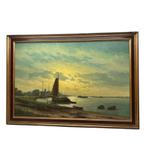 Herman Jozef Wijngaard (1922-2012) - Riviergezicht, 1980, Antiek en Kunst, Ophalen of Verzenden