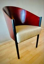 Costes stoel, Philippe Starck, ivoorkleurig leer, houten rug, Ophalen, Gebruikt, Overige kleuren, Leer