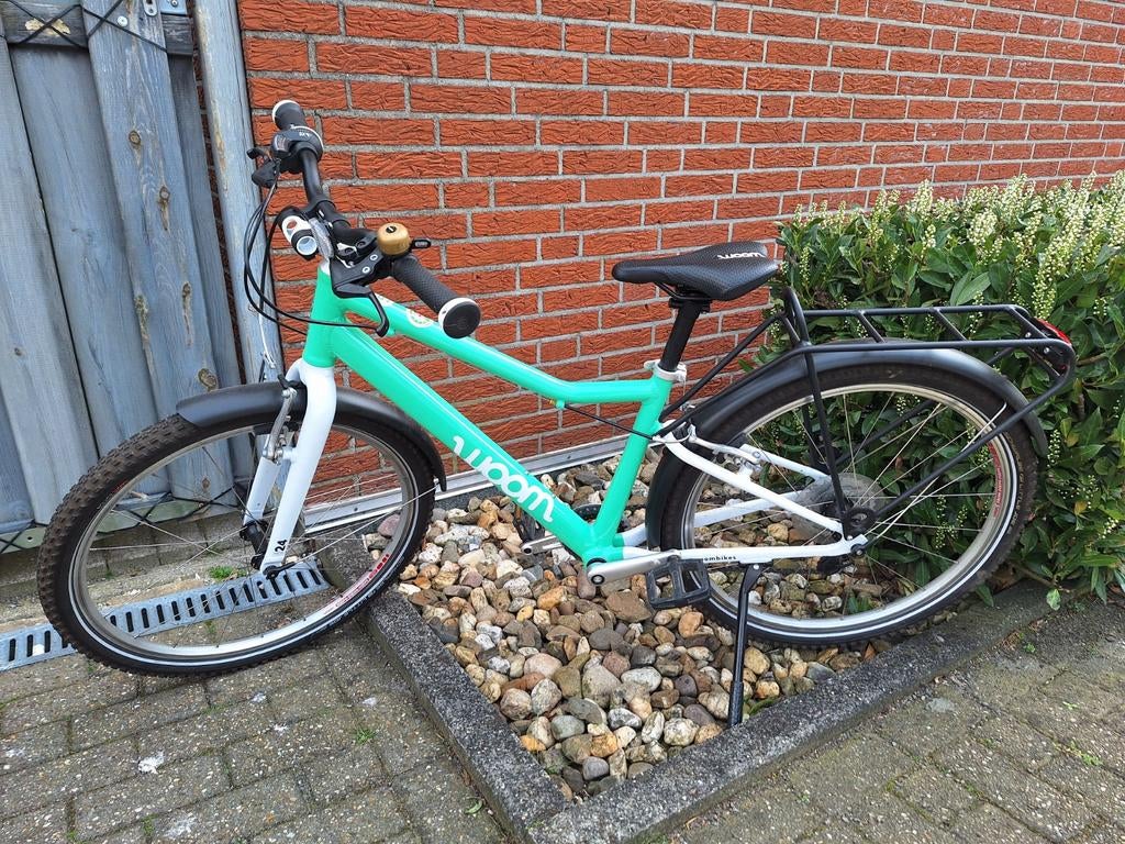Kinderfiets Woom 5 - zeer goede staat, Ophalen, Zo goed als nieuw, Minder dan 16 inch