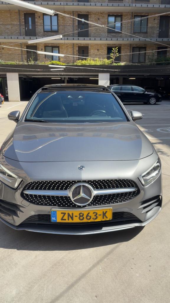 Mercedes-Benz A-Klasse A 220 190pk 7G-DCT 2019  Panoramadak, Auto's, Mercedes-Benz, Automaat, Stuurwielverwarming, Leder en Stof