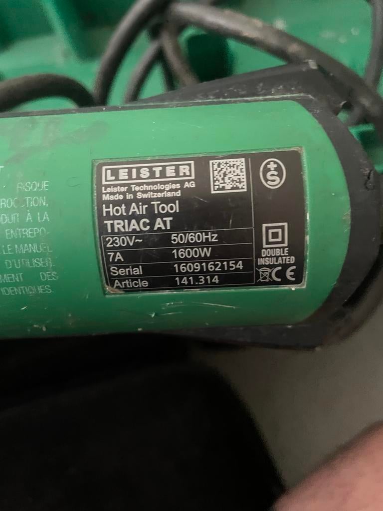 Leister Triac AT heteluchtapparaat - 1600W, Ophalen of Verzenden, Gebruikt