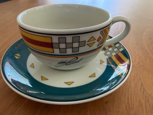 MOSA Maastricht retro geometrisch theekopjes, Huis en Inrichting, Keuken | Servies, Nieuw, Ophalen of Verzenden, Overige stijlen