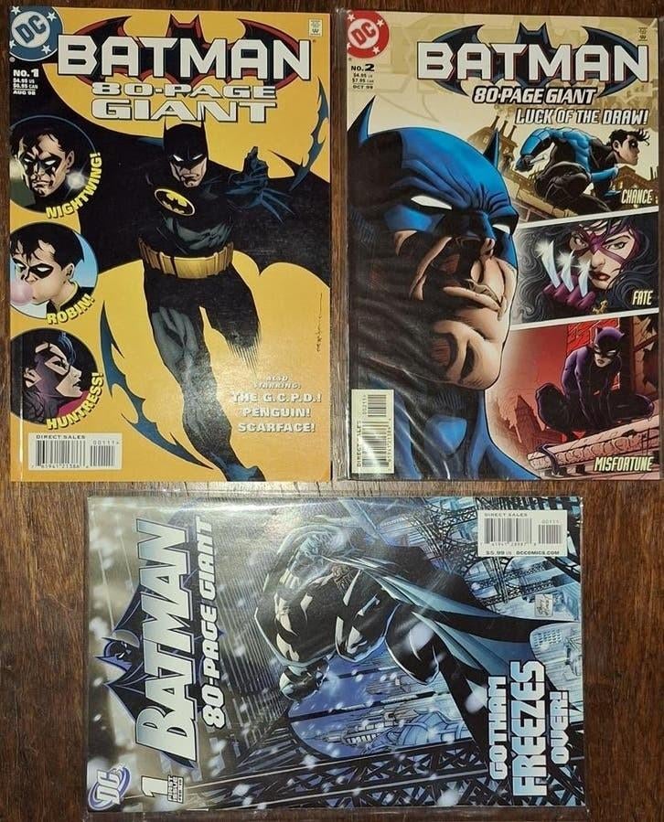 3x Batman 80-Page Giant • 1998  1999     2010, Verzenden, Zo goed als nieuw, Amerika