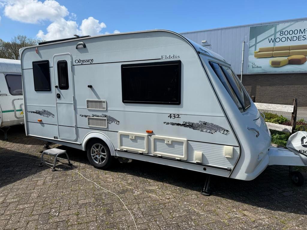 Elddis Odyssey 432 met volaut.mover en ultraheat, Elddis, Tot en met 2, Dwarsbed, Schokbreker