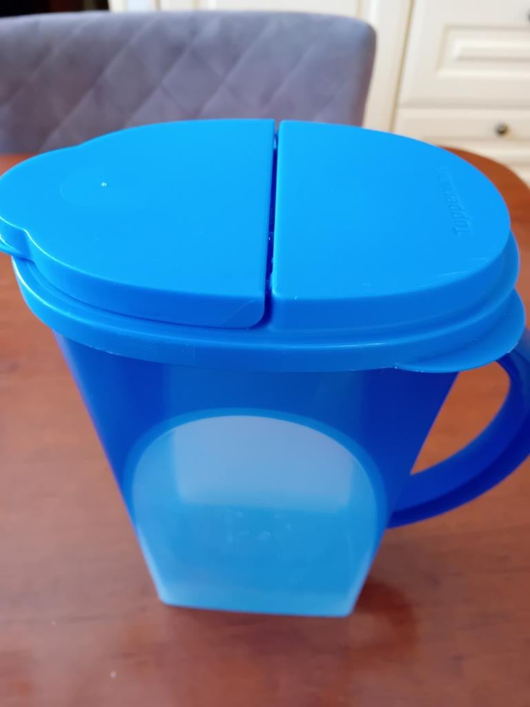 Tupperware sapkan - Blauw, Ophalen of Verzenden, Zo goed als nieuw, Blauw, Beker of Kan
