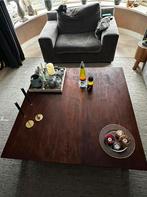 Massief teak houten salon tafel groot, Ophalen