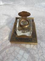 oud inktpotje met houder, Ophalen