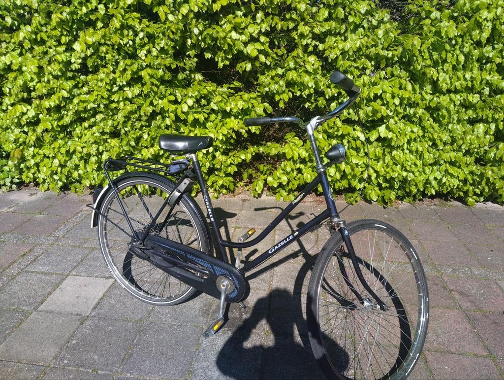 Gazelle fiets met versnellingen en terugtraprem - Gebruikt, Fietsen en Brommers, Ophalen, Terugtraprem, Gebruikt, Versnellingen