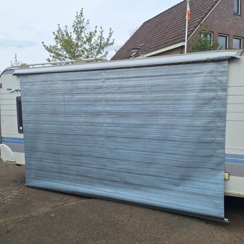 Fiamma zakluifel 410, Royal Blue, uitval 250cm, Caravans en Kamperen, Caravan accessoires, Ophalen, Gebruikt