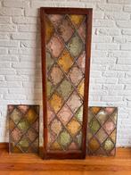 Diversen Antiek Glas in Lood panelen, Ophalen of Verzenden