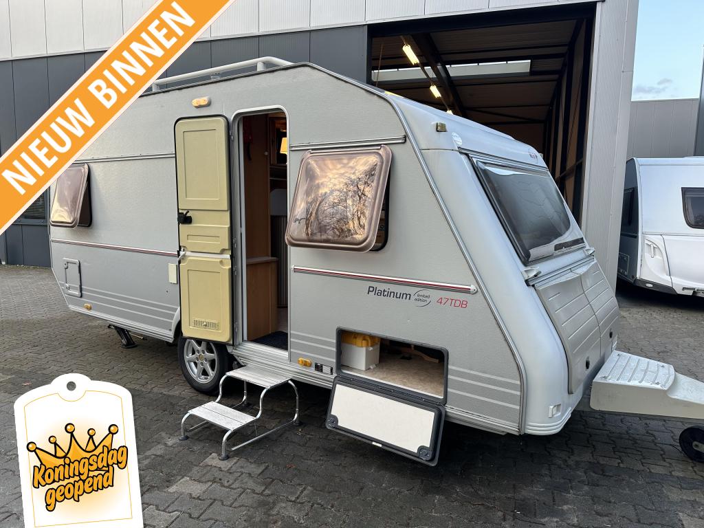 Kip Platinum 47 TDB MOVER - VOORTENT - LUIFEL - BOMVOL!, Caravans en Kamperen, Caravans, Rondzit, Kip, Bedrijf, Overige typen