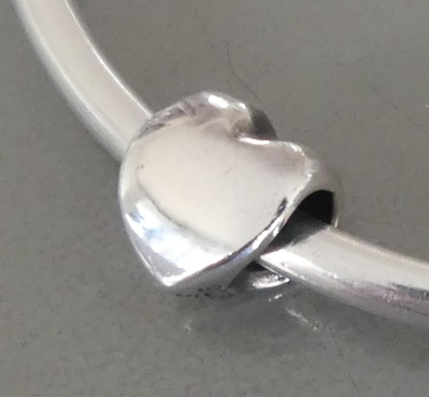 Trollbeads HART, Sieraden, Tassen en Uiterlijk, Bedels, Zo goed als nieuw, Trollbeads, Zilver, 1 bedel, Verzenden