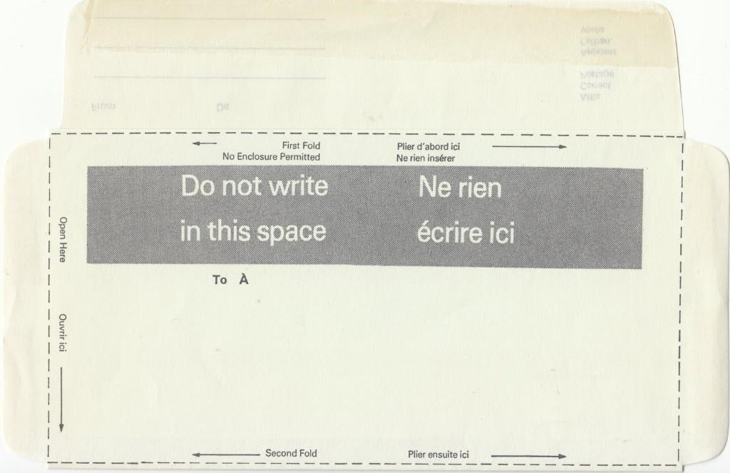 Canada Forces Air Letter via CFPO en FMO ongebruikt, Ophalen of Verzenden, Overige typen