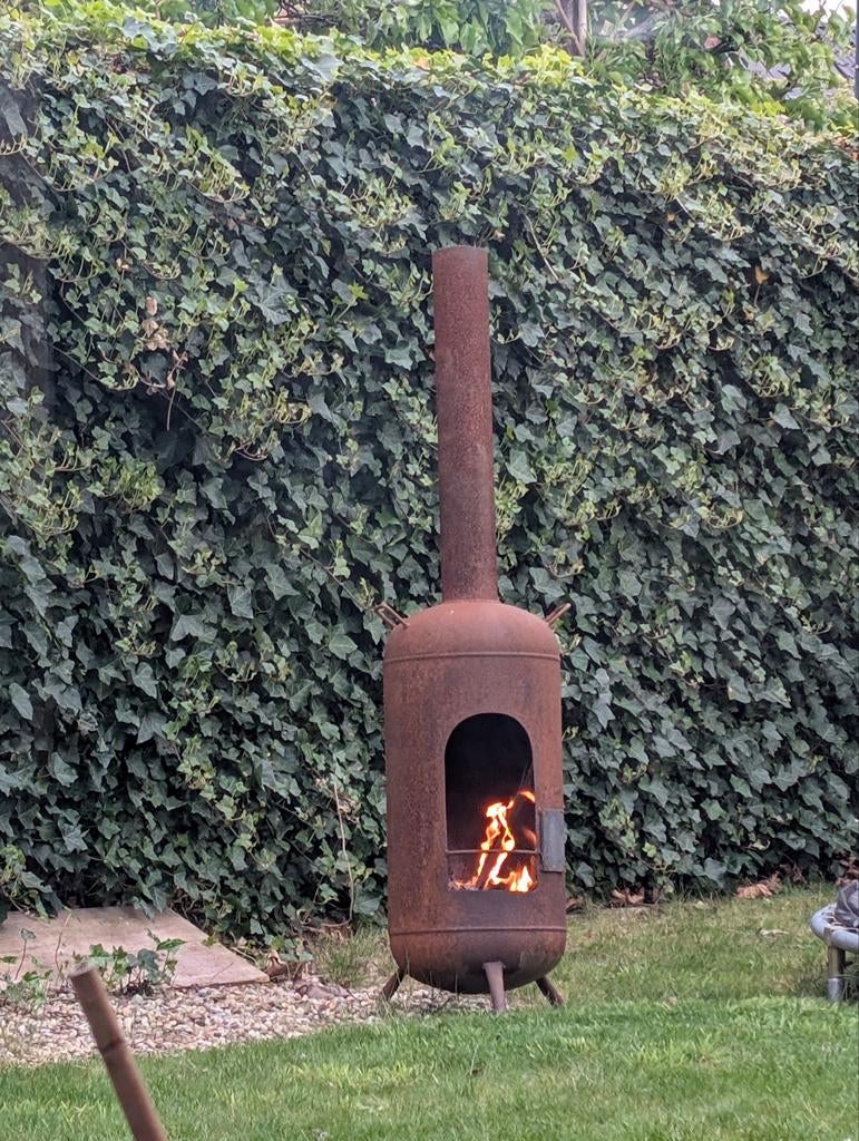 Rustieke tuinhaard / terraskachel, Tuin en Terras, Ophalen of Verzenden, Gebruikt