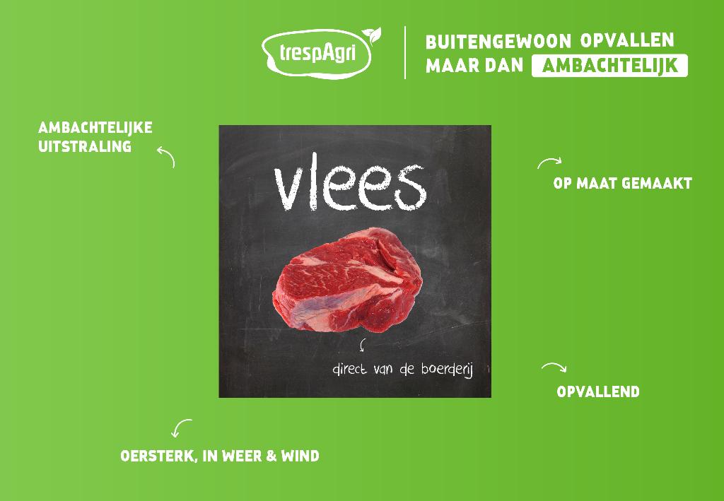 trespAgri reclamebord / boerderijbord, Verzenden, Nieuw, Reclamebord