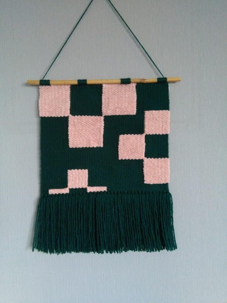 Wandkleed Pink Velvet 1, Huis en Inrichting, Woonaccessoires | Wanddecoraties, Ophalen, Meerkleurig, Nieuw, Handgemaakt