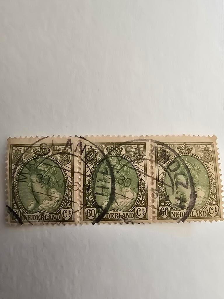 Nvph, nr.76. Wilhelmina 3x., Ophalen