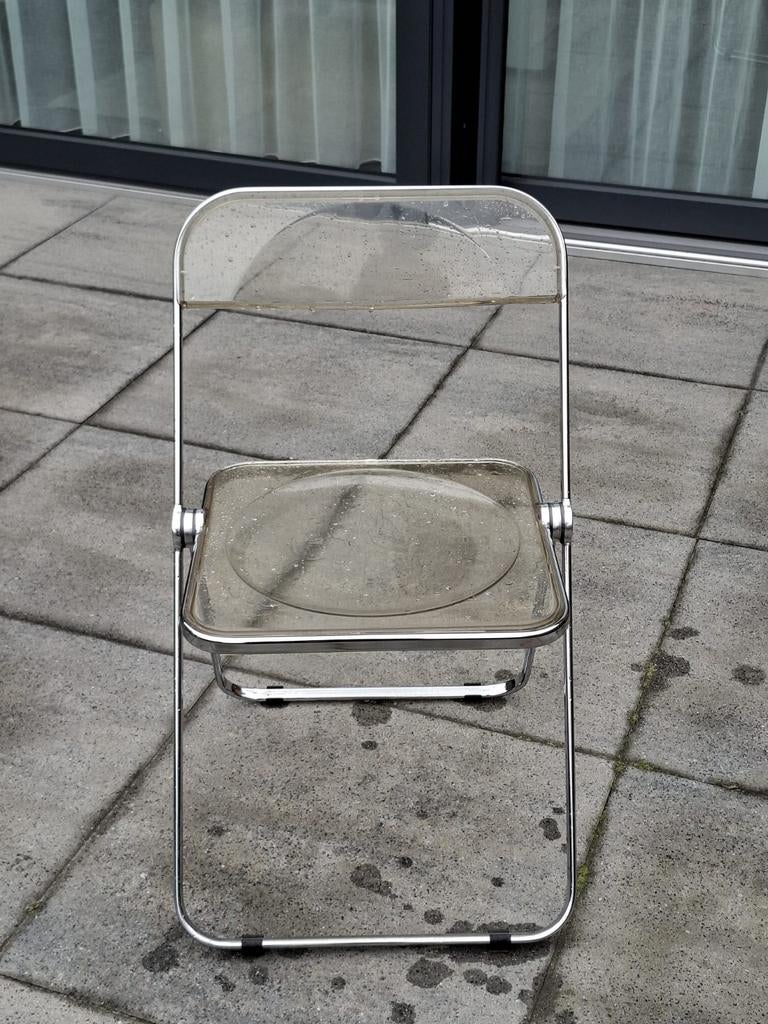 Vintage Plia Castelli Plexiglas Stoelen - Gebruikt, Huis en Inrichting, Stoelen, Gebruikt, Overige kleuren, Ophalen of Verzenden