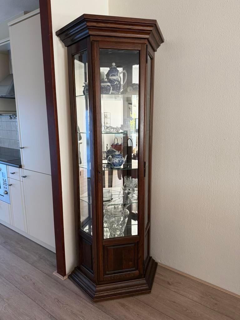 Vitrine kast, Zo goed als nieuw, 150 tot 200 cm, 25 tot 50 cm, 50 tot 100 cm