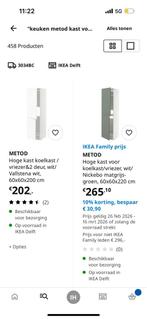 Witte metod keukenkast voor koelkast of oven, Huis en Inrichting, Keuken | Keukenelementen, Nieuw, Minder dan 100 cm, 25 tot 50 cm