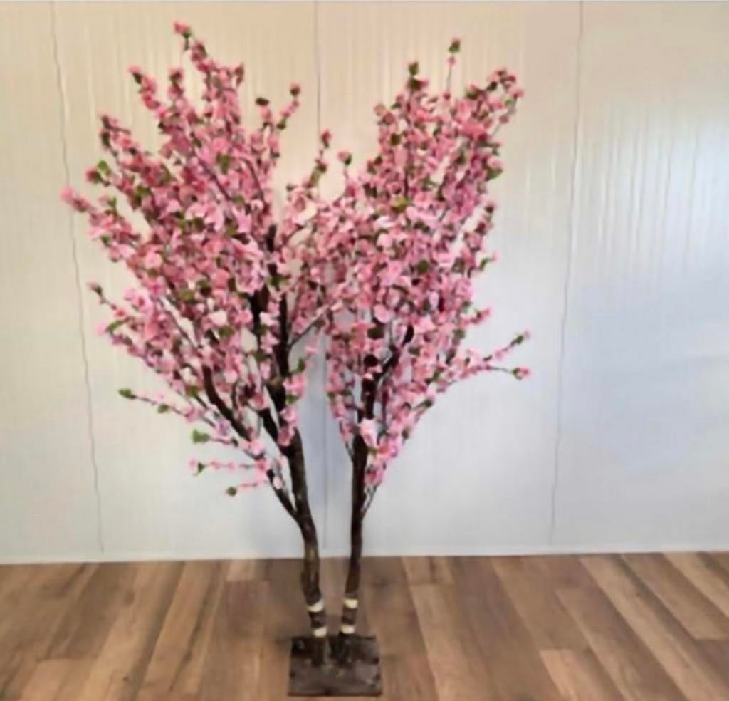 Kunst bloesemboom / decoratieboom – roze – 2 stuks, Ophalen, Zo goed als nieuw