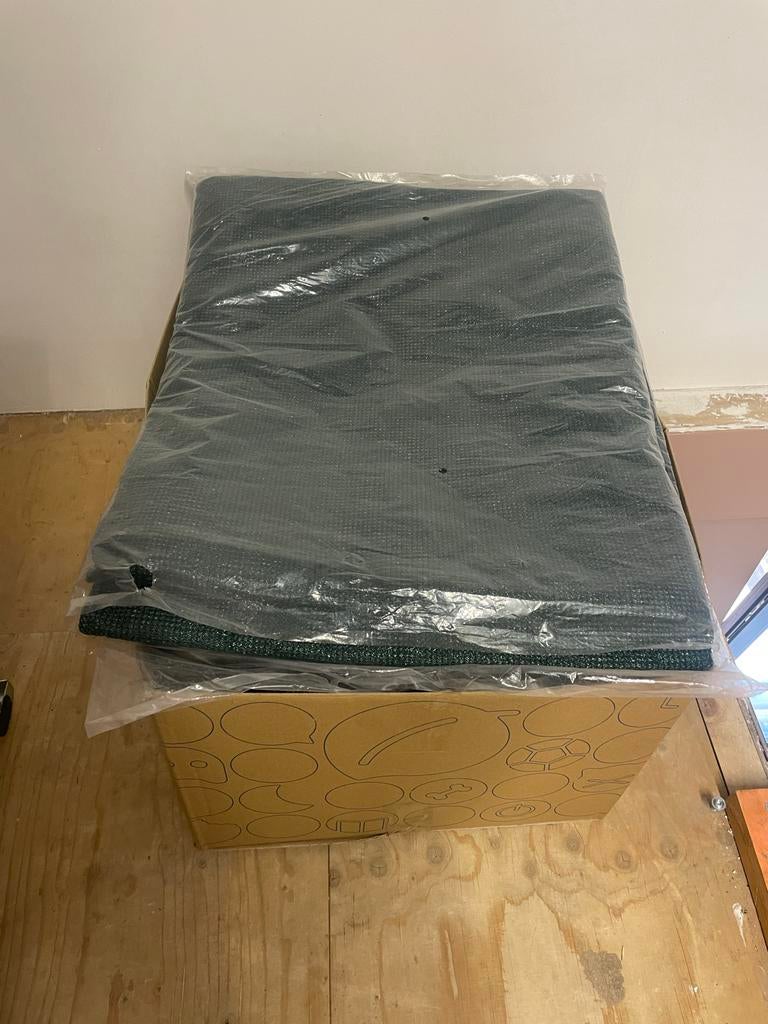 Bouwhek winddoek winddoorlatend - Groen, Ophalen, Zo goed als nieuw