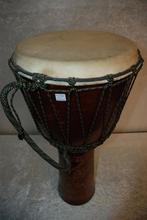Djembe Groot, natuurvel geit 80cm hoog 13 inch   <26260599>, Ophalen, Gebruikt, ., Drums of Percussie
