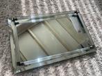 Facet geslepen spiegel vintage make-up blad tray messing, Minder dan 50 cm, Gebruikt, Ophalen of Verzenden, Minder dan 100 cm