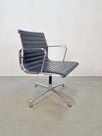 Vintage design bureaustoel zwart leer vergaderstoel '70, N, Zwart, Ophalen of Verzenden, N