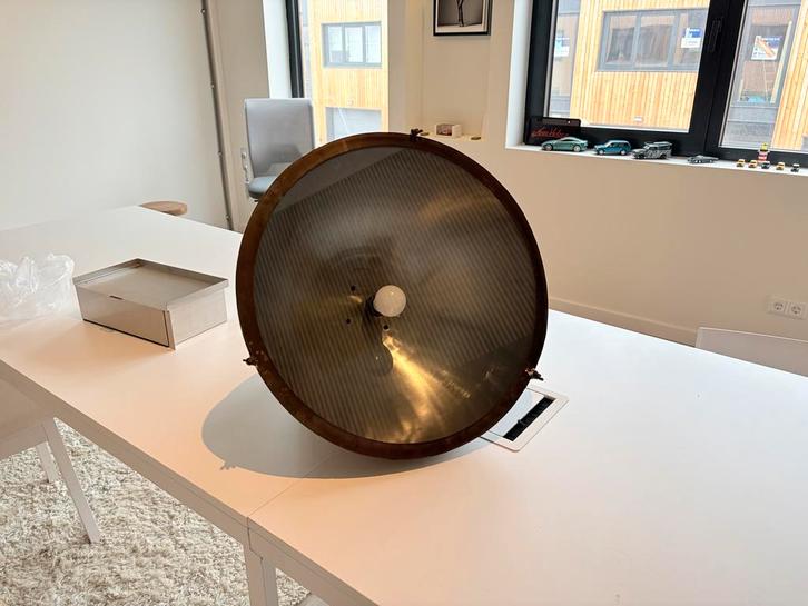 Grote Industriële Hanglamp - Metaal, Stoer Design, Huis en Inrichting, Lampen | Hanglampen, Gebruikt, 50 tot 75 cm, Metaal, Ophalen