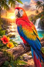 Geelvleugel ara, Dieren en Toebehoren, Mannelijk, Papegaai