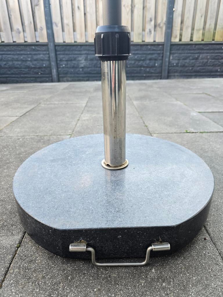 Parasolvoet 40x28x4 cm graniet zwart