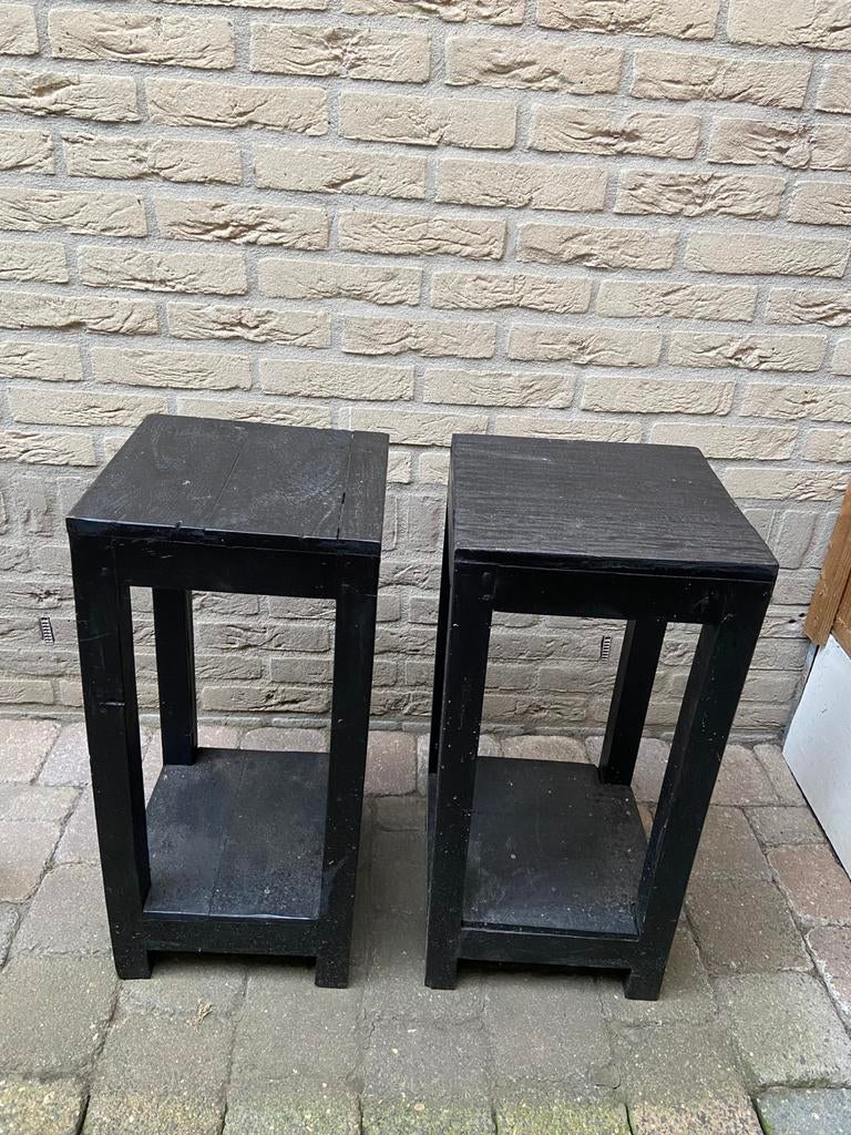 Houten zuilen, Ophalen, Gebruikt