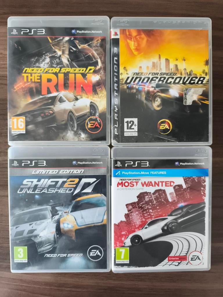 Diverse NFS (Need For Speed) zie foto's, Ophalen, 1 speler, Racen en Vliegen, Zo goed als nieuw