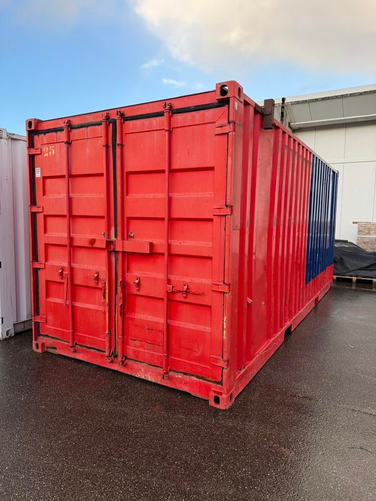 Container 20ft 6 meter bouw zeecontainer opslag, Ophalen, Gebruikt, Container continu, @home