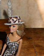 Ibiza Tijger Hoed met Veer voor Barbie Pop - Handgemaakt, Ophalen of Verzenden