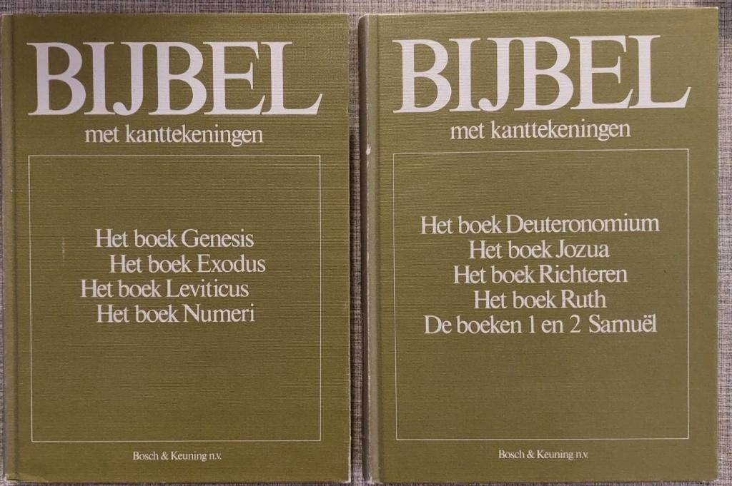 bijbel met kanttekeningen   8 delen compleet  15 euro, Ophalen, Zo goed als nieuw
