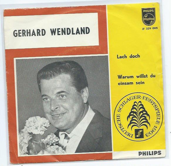 Gerhard Wendland- Lach Doch, Verzenden, 7 inch, Pop, Fotohoes